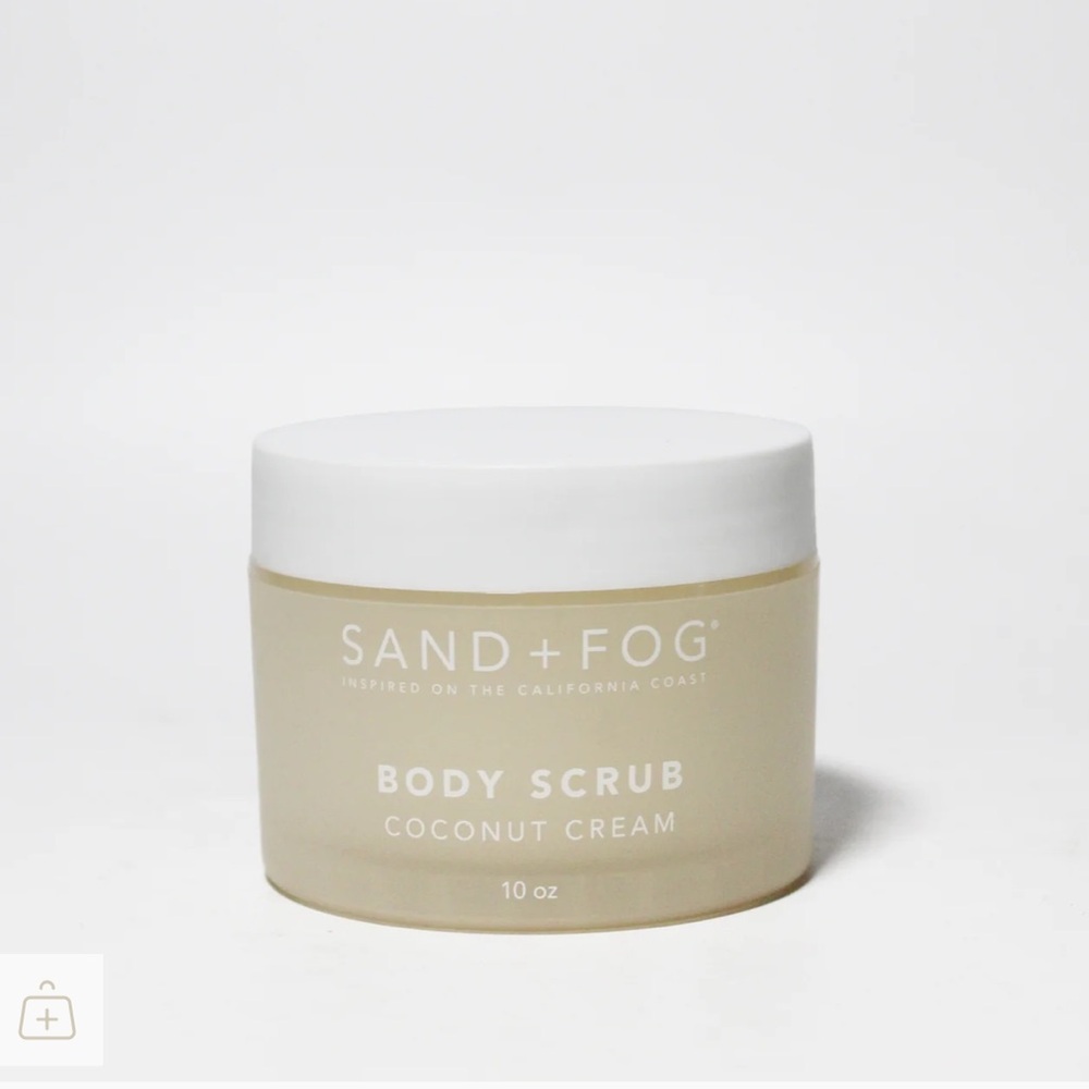 Coconut cream, body scrub